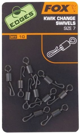 Fox Carp - Edges™ Kwik Change Swivels - Hengelsport De Goeie Vangst