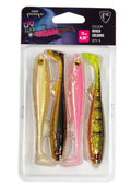 Fox Rage-Slick Shad UV Mixed Colour Pack – 4 Stuks-7cm-UV P; DO; PC; P-Hengelsport De Goeie Vangst