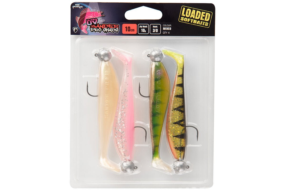 Fox Rage - Ultra UV Zander Pro Shad Loaded Lure Pack - Hengelsport De Goeie Vangst