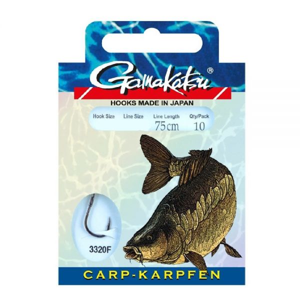 Gamakatsu-Carp LS-3320 Zwart-H8 0.24mm 85cm - Hengelsport De Goeie Vangst