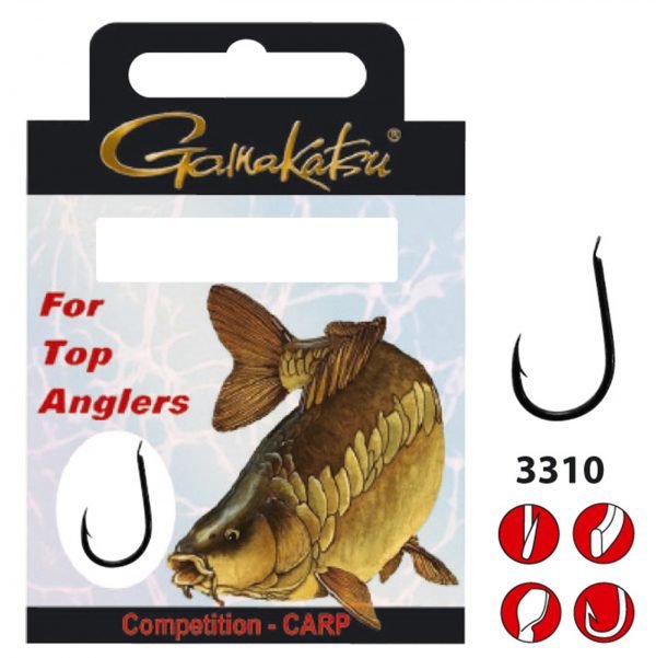 Gamakatsu-Competition Carp-H10 0.18mm 40cm - Hengelsport De Goeie Vangst