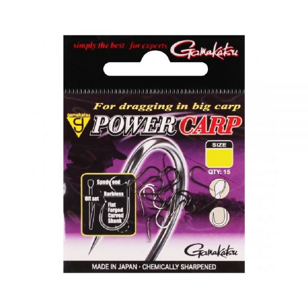 Gamakatsu - Power Carp Flatted Eye Barbless - Hengelsport De Goeie Vangst