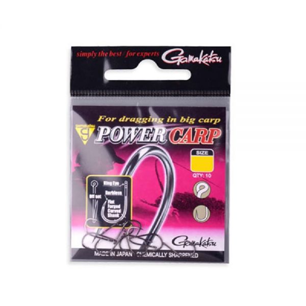 Gamakatsu - Power Carp Ring Eye Barbless - Hengelsport De Goeie Vangst
