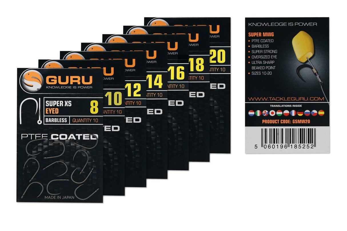 Guru-Super XS Barbless Eyed -GXSE08- Hengelsport De Goeie Vangst