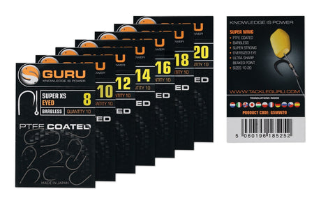 Guru-Super XS Barbless Eyed -GXSE08- Hengelsport De Goeie Vangst