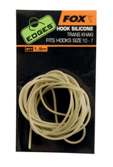 Fox Carp-Edges Hook Silicone-Trans Khaki-Hook size 10-7-Hengelsport De Goeie Vangst