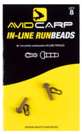 Avid Carp-In-Line Runbeads-Kaki - Hengelsport De Goeie Vangst