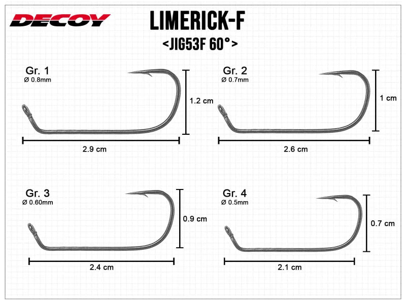 JIG53F 60° Limerick-F Haak