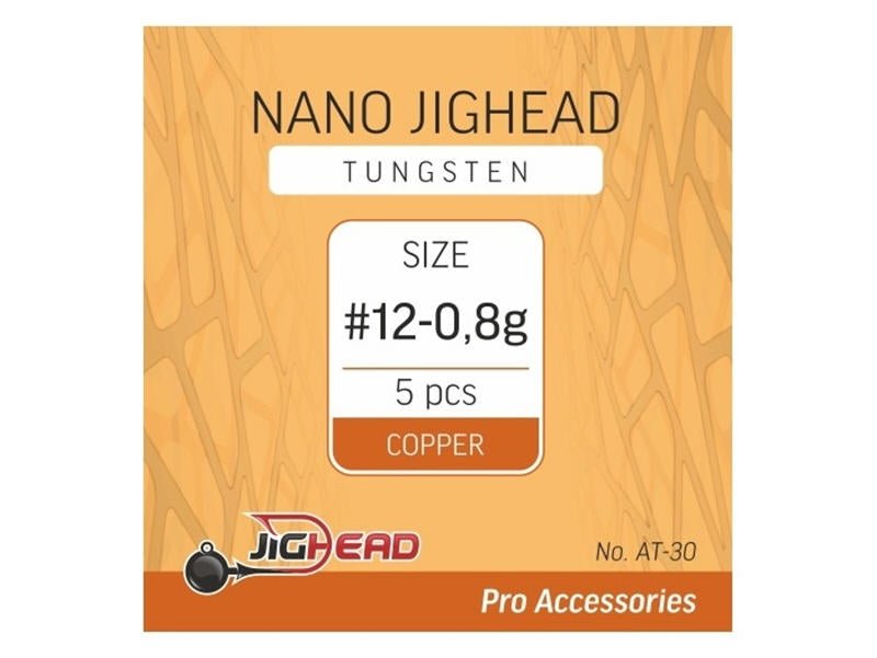Jighead-Tungsten Nano Jighead-Copper-12 0.8g-Hengelsport De Goeie Vangst