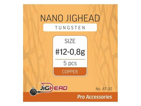 Jighead-Tungsten Nano Jighead-Copper-12 0.8g-Hengelsport De Goeie Vangst
