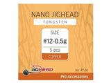 Jighead-Tungsten Nano Jighead-Copper-12 0.5g-De Goeie Vangst