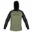 Korum-Dri-Active Hooded Long Sleeve T-Shirt-Groen-Medium-Hengelsport De Goeie Vangst