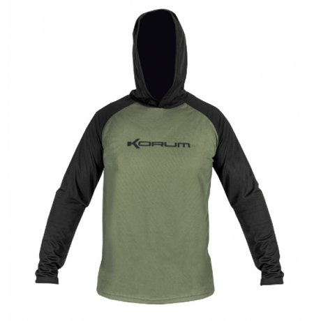 Korum - Dri - Active Hooded Long Sleeve T-Shirt - Hengelsport De Goeie Vangst