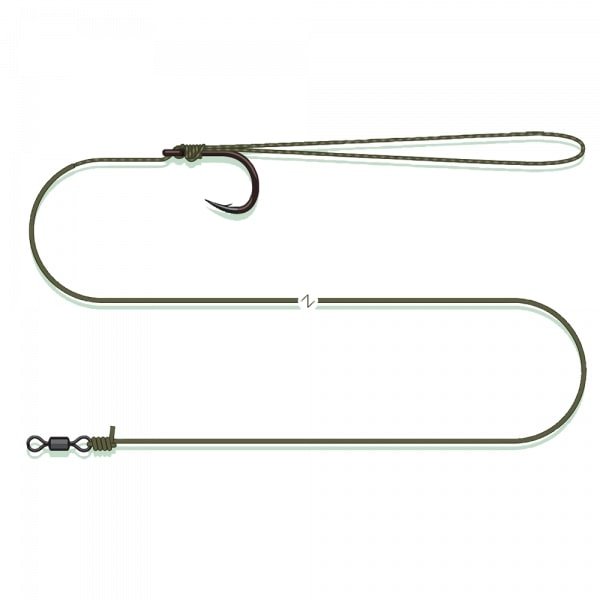 Madcat-Coated Pellet Rig-60cm | 2/0 - Hengelsport De Goeie Vangst