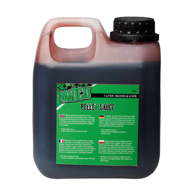 Madcat-Pellet Sauce 1000ml Blood & Liver - Hengelsport De Goeie Vangst
