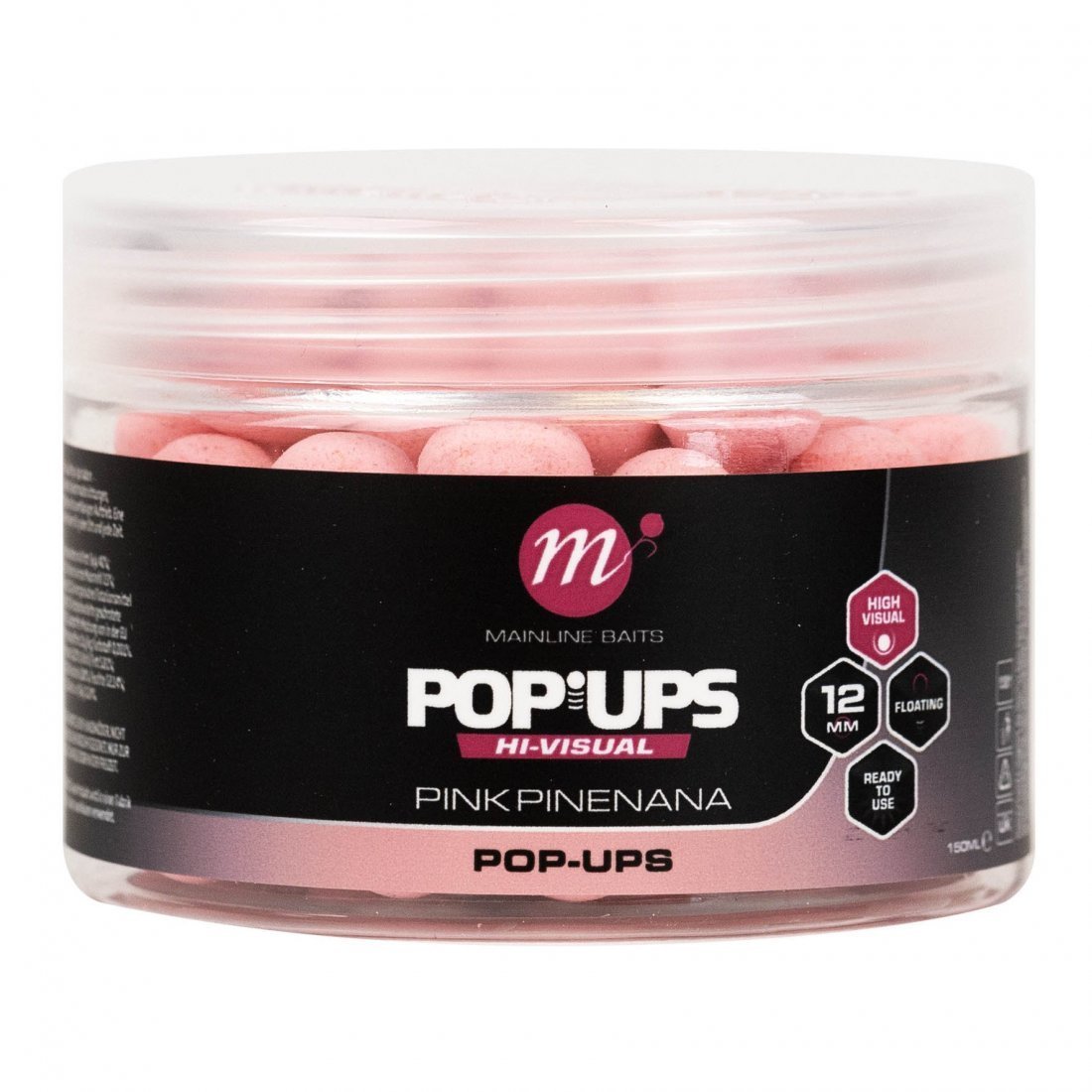 Mainline-High Visual Mini Pop-ups | 12mm-Pink Pinenana-12mm-Hengelsport De Goeie Vangst