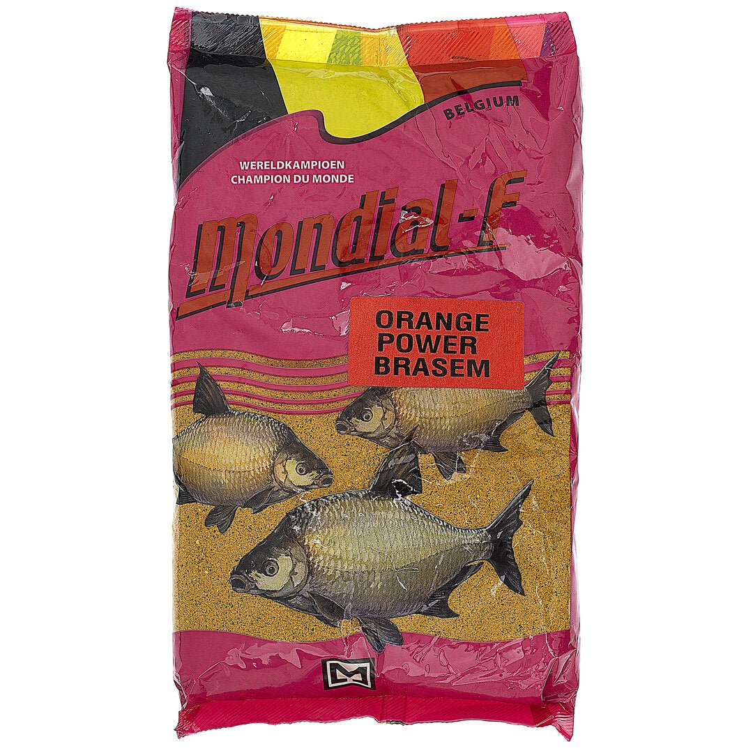 Mondial F.-Orange Power Brasem Lokvoer | 1kg - Hengelsport De Goeie Vangst