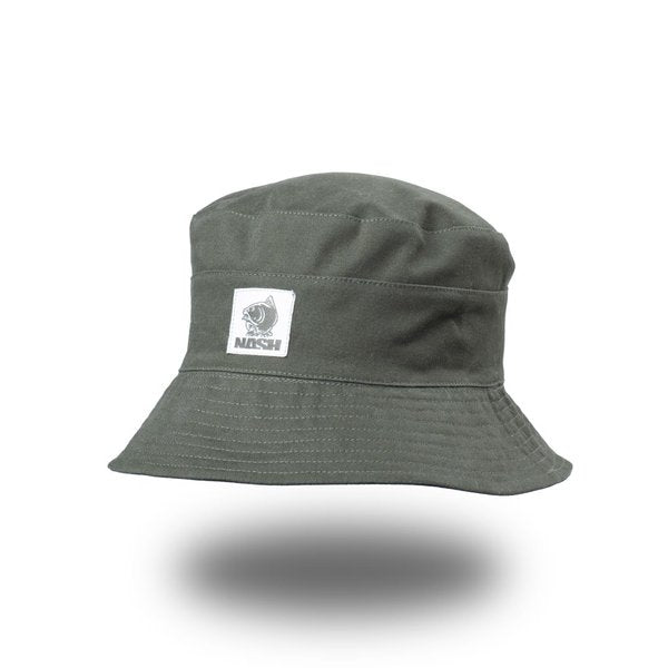 Nash-Make It Happen Badge Reversible Bucket Hat | Black/Green - Hengelsport De Goeie Vangst