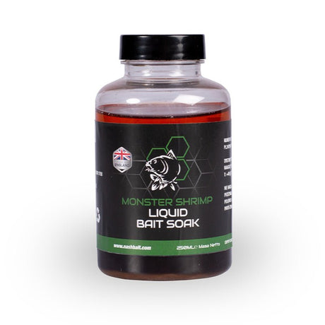 Nash-Monster Shrimp Liquid Bait Soak | 250ml - Hengelsport De Goeie Vangst