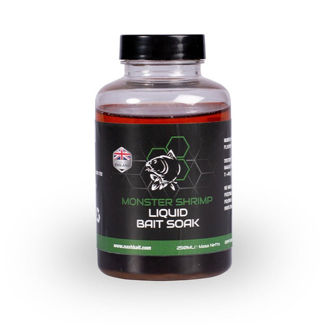 Nash-Monster Shrimp Liquid Bait Soak | 250ml - Hengelsport De Goeie Vangst
