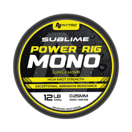 Nytro - Sublime Power Rig Mono | 100M - Hengelsport De Goeie Vangst