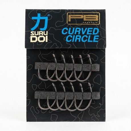 PB-SURUDOI Curved Circle Hook PTFE Karperhaak-2 - De Goeie Vangst