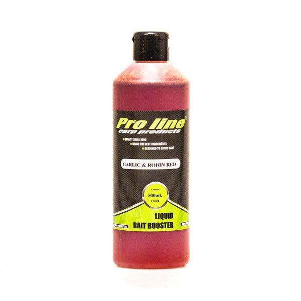 Pro Line-Liquid Bait Booster | Garlic & Robin Red | 500ml - Hengelsport De Goeie Vangst