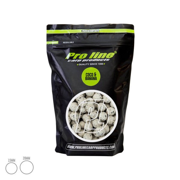 Pro Line-Readymades Boilies | Coco & Banana | 1kg-15mm - Hengelsport De Goeie Vangst
