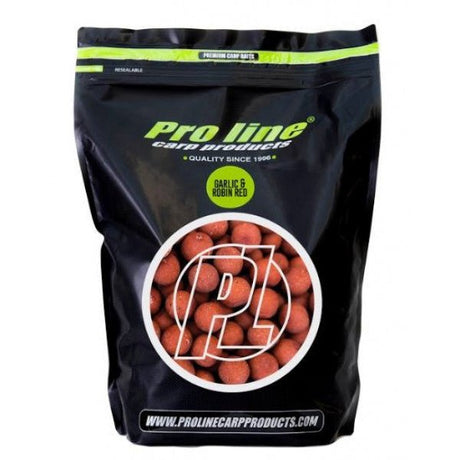 Pro Line-Readymades Boilies | Garlic & Robin Red | 1kg-20mm - Hengelsport De Goeie Vangst