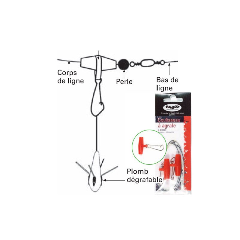 Ragot - Coulisseau met Speldwartel - RG0300225 - Hengelsport De Goeie Vangst