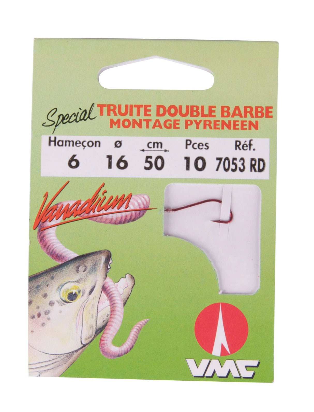 Ragot-Special Truite | Double Barb | Rood-H10 0.14mm 50cm - Hengelsport De Goeie Vangst