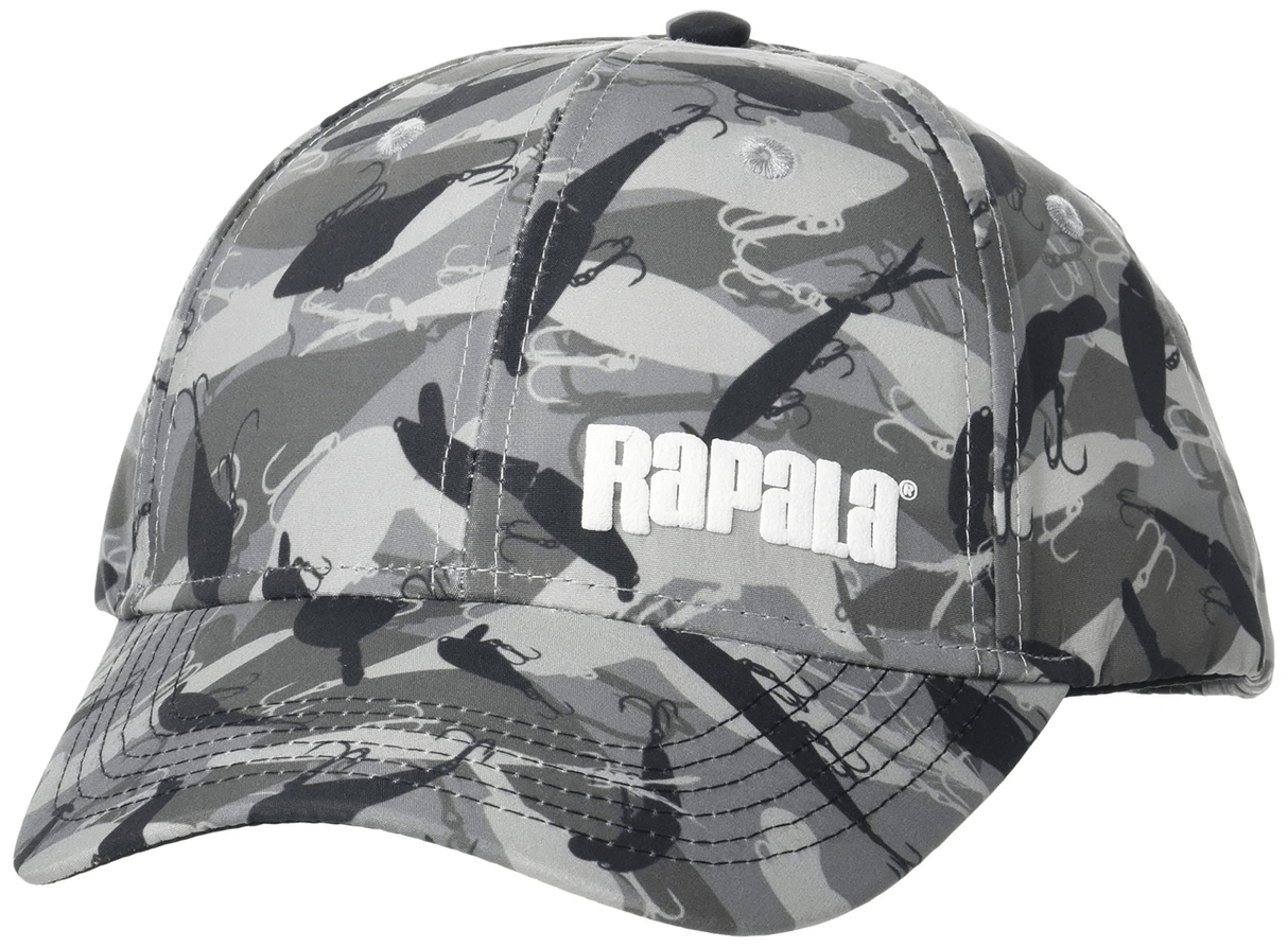 Rapala-Lure Camo Cap RLCC6P-Grijs/ Camo - Hengelsport De Goeie Vangst