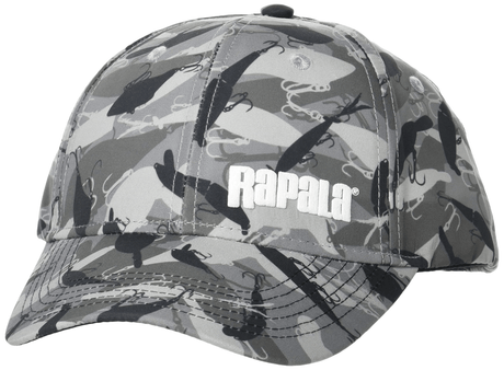 Rapala-Lure Camo Cap RLCC6P-Grijs/ Camo - Hengelsport De Goeie Vangst