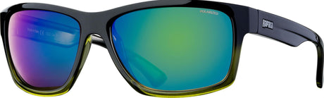 Rapala-Precision Faial | Dark Green Fade Frame | Amber Lens Green Mirror - Hengelsport De Goeie Vangst