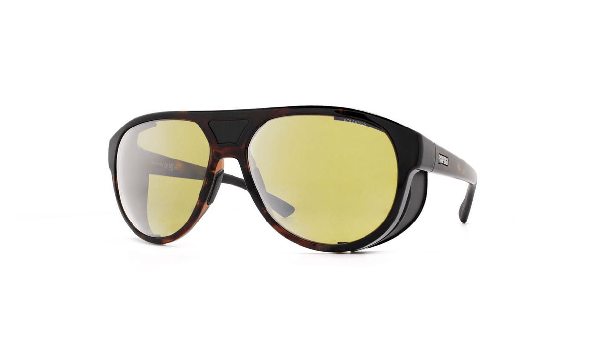 Rapala - Precision Vision Gear | Darke Havana Frame | Yellow Silver Mirror - Hengelsport De Goeie Vangst