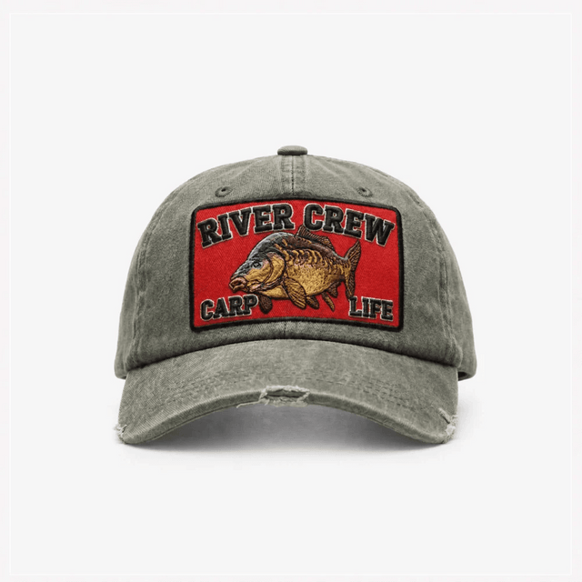 River Crew-Karper Visserspet Olijfgroen - Hengelsport De Goeie Vangst