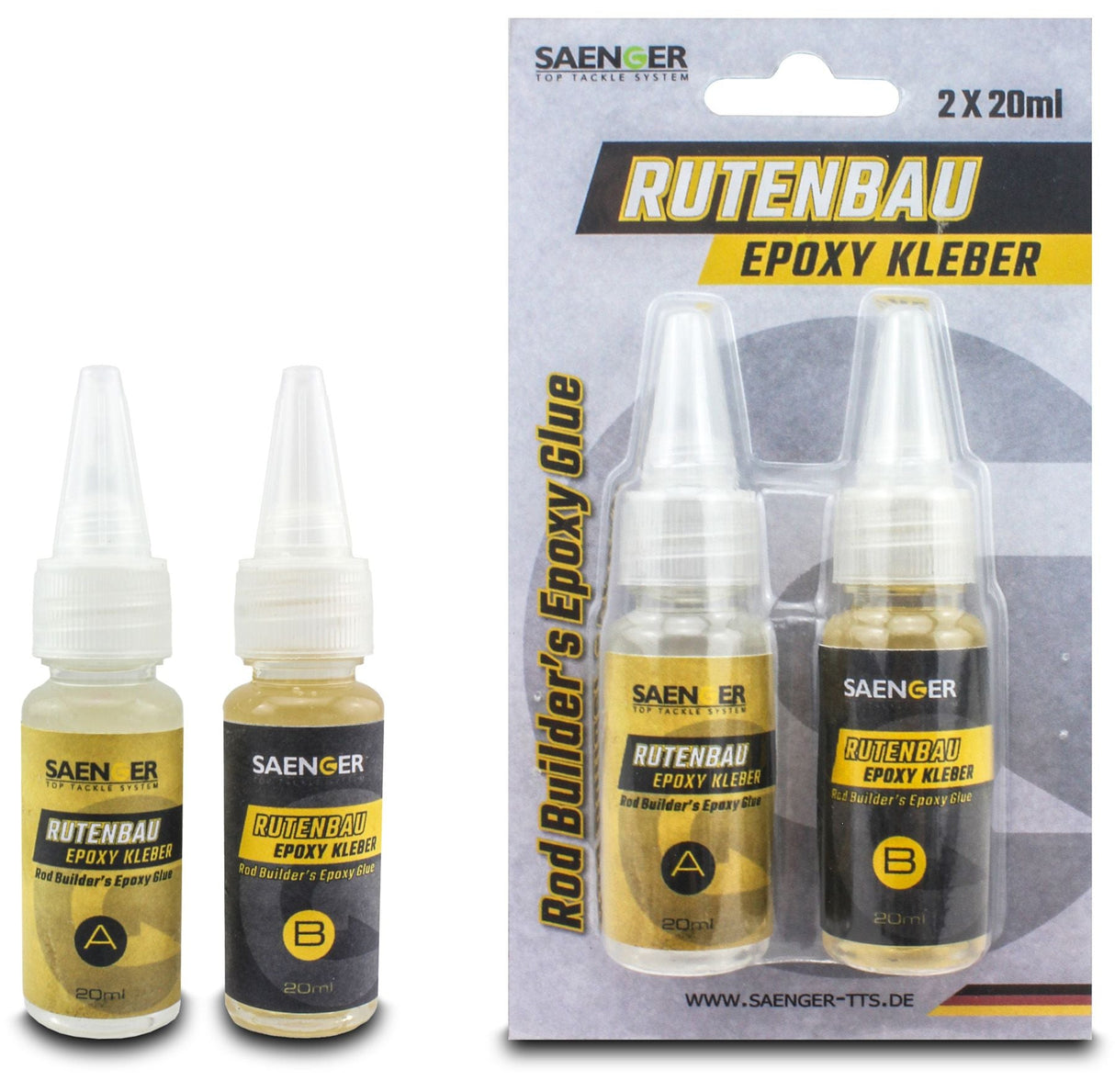 Saenger - Hengelbouw Epoxy Lijm 2x20ml - 1911002 - Hengelsport De Goeie Vangst
