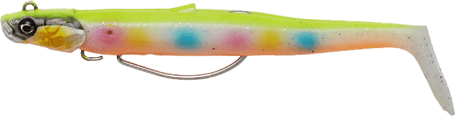 Savage Gear-Sandeel V2 Weedless 11.5cm-Lemon Candy-11.5cm-Hengelsport De Goeie Vangst