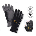 Savage Gear-Softshell Winter Glove-zwart/ grijs-Large-Hengelsport De Goeie Vangst