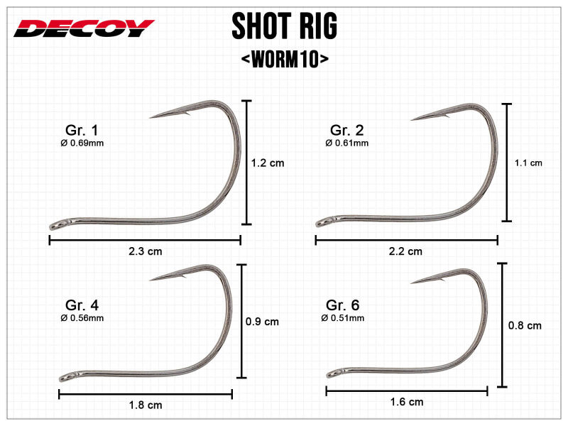 Shot Rig Worm10 Dropshothaak