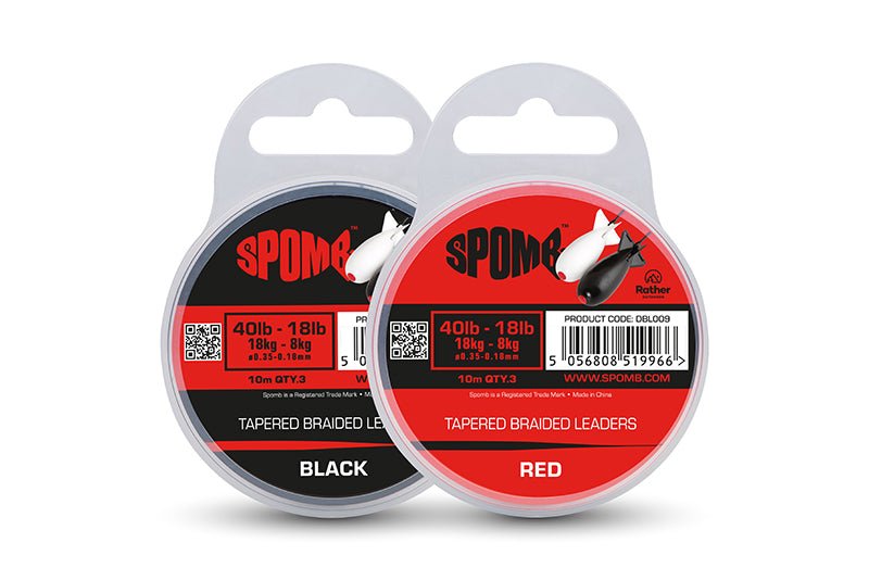 Spomb - Tapered Braided Leaders 40lb - 18lb - DBL008 - Hengelsport De Goeie Vangst