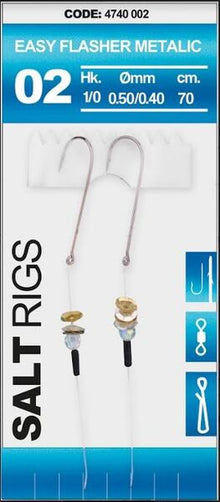 02 Salt Rig Easy Flasher Metallic Paternoster-Vorfach