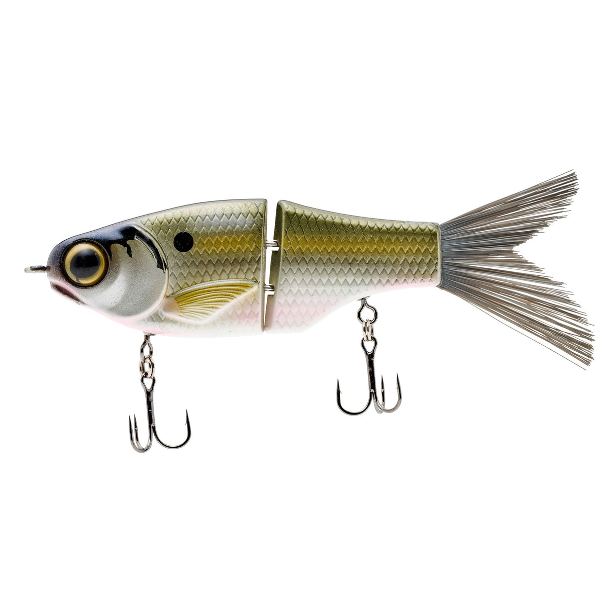 Spro-KGB Lil' Guy 120-12cm-Platinum Shad-Hengelsport De Goeie Vangst