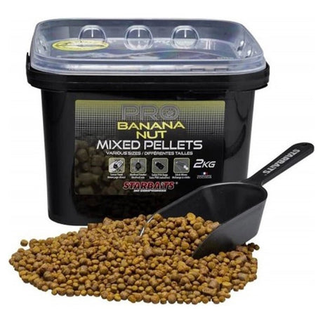 Starbaits - Pro Banana Nut Pellets Mixed | 2kg - Hengelsport De Goeie Vangst