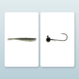 Storm-Vertical Minnow Snoekbaars Verticalset – Smoke Pearl - De Goeie Vangst