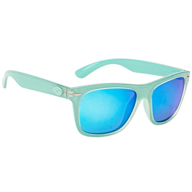 Strike King - King Sk Plus Cash Sunglasses Crystal Frame Multi Layer White Blue Mirror Gray Base Lens - Hengelsport De Goeie Vangst