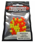 Tronixpro-Round Beads Colour-Rood/ Geel-3mm-Hengelsport De Goeie Vangst