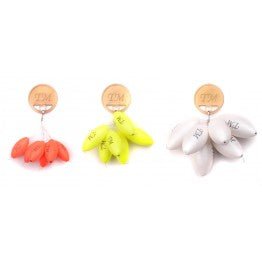 Trout Master-Rugby Pilot Floats-Wit-16x32mm-Hengelsport De Goeie Vangst