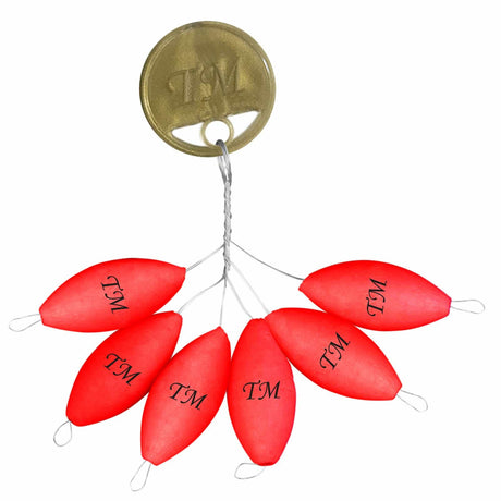 Trout Master-Rugby Pilot Floats-Rood-10x20mm-Hengelsport De Goeie Vangst