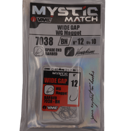 VMC - 7038 - BN Wide Gape Maggot | Barbed - Hengelsport De Goeie Vangst